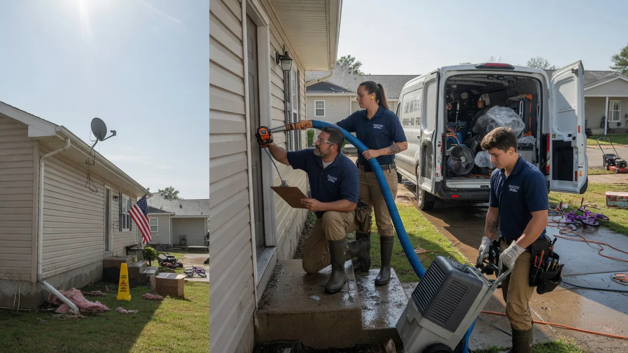 Ceiling Water Damage Restoration in Tallula, IL near me
